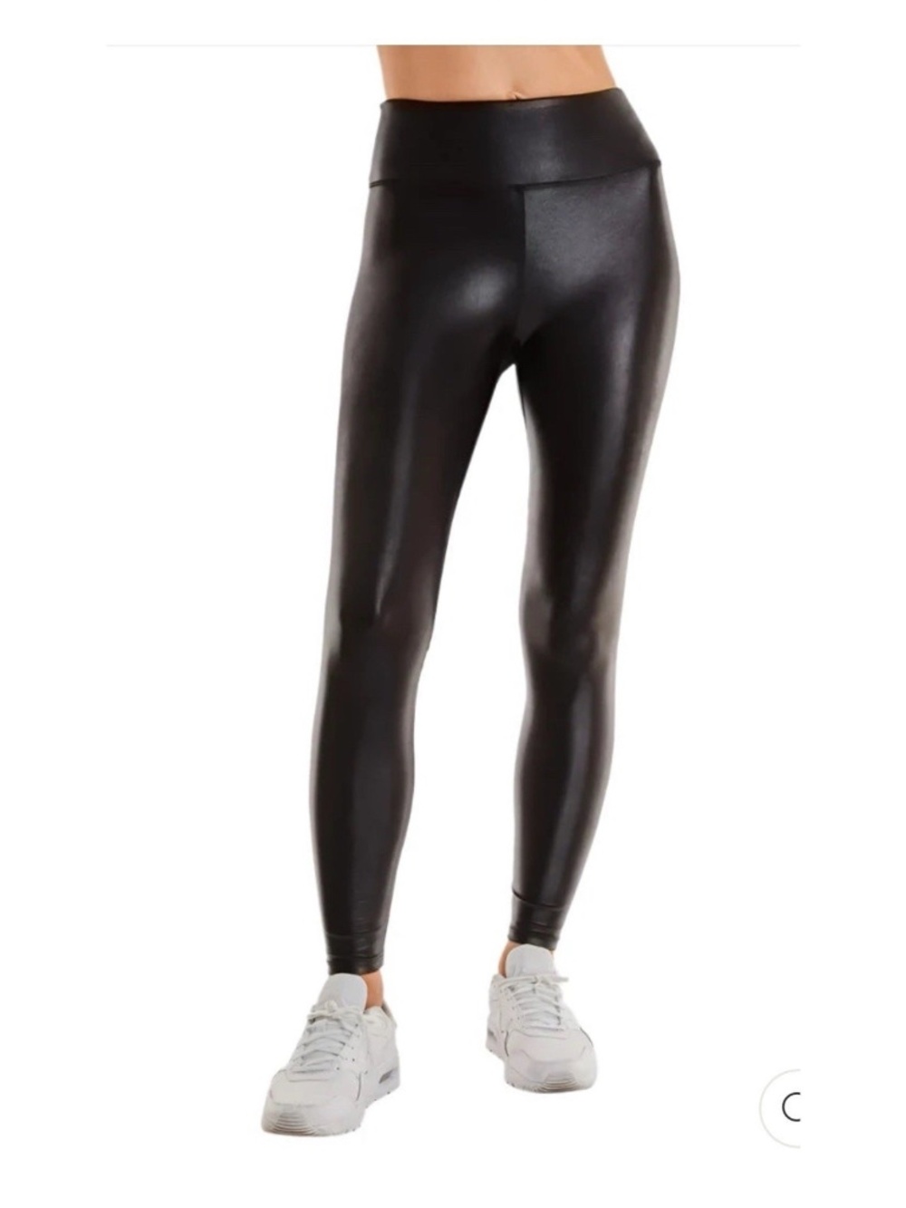 NOLI YOGA Liquid Legging High Gloss Black Mid Rise Ankle Length XL